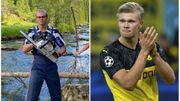 Haaland, le serial buteur de Dortmund troque son ballon contre une tronçonneuse Haaland, le serial buteur de Dortmund troque son ballon contre une tronçonneuse