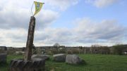 Une balise de l'Agrogolf de la Ferme de la Planche Une balise de l'Agrogolf de la Ferme de la Planche