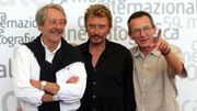 Jean rochefort, Johnny Halliday et Patrice Leconte en 2002 pour "L'homme du train" Jean rochefort, Johnny Halliday et Patrice Leconte en 2002 pour "L'homme du train"