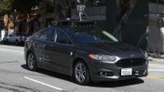 Un véhicule autonome de Uber. Un véhicule autonome de Uber.