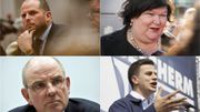 Theo Francken (N-VA) - Maggie De Block (Open Vld) - Koen Geens (CD&V) - Dries Van Langenhove (Vlaams Belang) Theo Francken (N-VA) - Maggie De Block (Open Vld) - Koen Geens (CD&V) - Dries Van Langenhove (Vlaams Belang)