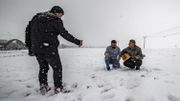 La neige ce mardi sur Bagdad. La neige ce mardi sur Bagdad.