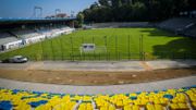 Le stade Jospeh Marien, dans sa nouvelle configuration. Le stade Jospeh Marien, dans sa nouvelle configuration.