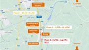 Les différentes phases du chantier de la N50 Les différentes phases du chantier de la N50