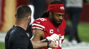 Richard Sherman, le joueur de football américain des 49ers de San Francisco, ne comprend pas comment les choses ont pu en arriver là. Richard Sherman, le joueur de football américain des 49ers de San Francisco, ne comprend pas comment les choses ont pu en arriver là.