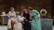 Julie Fuchs, Aleksandra Kurzak, Varduhi Abrahamyan et Julie Pastouraud dans "Falstaff" de Verdi, m e s de Dominique Pitoiset. Julie Fuchs, Aleksandra Kurzak, Varduhi Abrahamyan et Julie Pastouraud dans "Falstaff" de Verdi, m e s de Dominique Pitoiset.