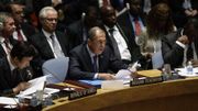 Le ministre russe des Affaires étrangères, Sergueï Lavrov, lors du vote de la résolution de l'ONU sur les armes chimiques syriennes Le ministre russe des Affaires étrangères, Sergueï Lavrov, lors du vote de la résolution de l'ONU sur les armes chimiques syriennes