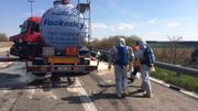 Opérations de remorquage sur les lieux de l'accident Opérations de remorquage sur les lieux de l'accident