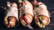 Le choix délicat d'un sandwich emballé Le choix délicat d'un sandwich emballé