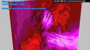 Le vent pourrait atteindre les 200km/h sur la moitié Nord des îles britanniques. Le vent pourrait atteindre les 200km/h sur la moitié Nord des îles britanniques.