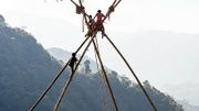 Des jeux d'enfants à Pokhara au Népal Des jeux d'enfants à Pokhara au Népal