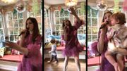 Plaisir: Sophie Ellis Bextor chante son tube et Kids In America avec sa famille