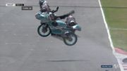 Crash très impressionnant de Loi à Misano, Bastianini en pole Crash très impressionnant de Loi à Misano, Bastianini en pole