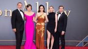 Hugh Bonneville, Elizabeth McGovern, Michelle Dockery, Laura Carmichael & Allen Leech à l'avant-première du film à Londres. Hugh Bonneville, Elizabeth McGovern, Michelle Dockery, Laura Carmichael & Allen Leech à l'avant-première du film à Londres.