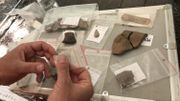 Différents objets néolithiques et gaulois découverts dans le Bois du Grand Bon Dieu Différents objets néolithiques et gaulois découverts dans le Bois du Grand Bon Dieu