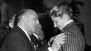 Victor Boin, en 1958, avec la joueuse de tennis Christiane Mercelis Victor Boin, en 1958, avec la joueuse de tennis Christiane Mercelis