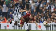 Liverpool mène 0-2 et se fait remonter par WBA, la lanterne rouge Liverpool mène 0-2 et se fait remonter par WBA, la lanterne rouge
