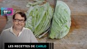 Chou pointu au tofu frit et riz sauté aux jeunes oignons Chou pointu au tofu frit et riz sauté aux jeunes oignons
