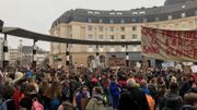 Sur le parvis de la Gare Centrale, les jeunes étaient présents et motivés dès 10h