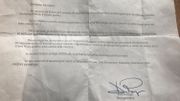 Le courrier a été adressé à une quinzaine de personnes Le courrier a été adressé à une quinzaine de personnes