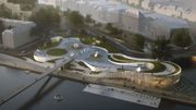 Une vue du Grognon tel qu'il sera dans quelques années, avec le port numérique, la passerelle cyclo-piétonne et les nouvelles voiries Une vue du Grognon tel qu'il sera dans quelques années, avec le port numérique, la passerelle cyclo-piétonne et les nouvelles voiries