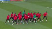 Entrainement dansant dans la joie et la bonne humeur pour les Sénégalais Entrainement dansant dans la joie et la bonne humeur pour les Sénégalais