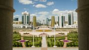 Vue générale depuis le Palais Présidentiel "Ak Orda" à Astana. Vue générale depuis le Palais Présidentiel "Ak Orda" à Astana.