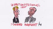 Le débat de Mise au Point était marqué par les différences de point de vue des deux constitutionnalistes invités, Christian Behrendt et Marc Uyttendaele Le débat de Mise au Point était marqué par les différences de point de vue des deux constitutionnalistes invités, Christian Behrendt et Marc Uyttendaele