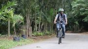 "Ne regardez pas le vélo, mais regardez la destination du vélo", dixit Andy Costa. "Ne regardez pas le vélo, mais regardez la destination du vélo", dixit Andy Costa.