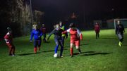 Entraînement du mercredi soir qui a lieu un mercredi sur 2 à 19h selon les matches et tournois du weekend. Le club de football du FC Gullegem met à disposition le terrain sur gazon pour les entrainements et matches de leur équipe G-Voetbal, le 21 novembre 2018. Entraînement du mercredi soir qui a lieu un mercredi sur 2 à 19h selon les matches et tournois du weekend. Le club de football du FC Gullegem met à disposition le terrain sur gazon pour les entrainements et matches de leur équipe G-Voetbal, le 21 novembre 2018.