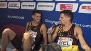 Jonathan Borlée se mue en journaliste et interview le relais belge après la finale Jonathan Borlée se mue en journaliste et interview le relais belge après la finale