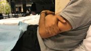 Ali est yéménite, il dort à la Porte d'Ulysse deux à trois fois par semaine, depuis 4 mois. Ali est yéménite, il dort à la Porte d'Ulysse deux à trois fois par semaine, depuis 4 mois.