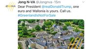 Les jeunes N-VA proposent de vendre la Wallonie à Trump pour 1€ Les jeunes N-VA proposent de vendre la Wallonie à Trump pour 1€