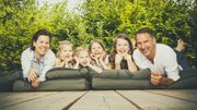 happy big family happy big family