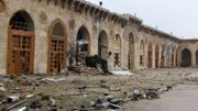 La mosquée des Omeyyades à Alep est l'un des sites les plus prestigieux classés par l'Unesco. Cette photo prise en janvier 2014 montre les ruines de la cour intérieure La mosquée des Omeyyades à Alep est l'un des sites les plus prestigieux classés par l'Unesco. Cette photo prise en janvier 2014 montre les ruines de la cour intérieure