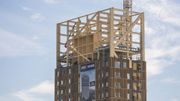 La plus haute tour en bois au monde prend forme en Norvège La plus haute tour en bois au monde prend forme en Norvège