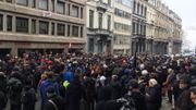Pacte de Marrakech: 500 manifestants contre le racisme réunis devant la CGSP Pacte de Marrakech: 500 manifestants contre le racisme réunis devant la CGSP
