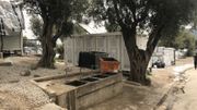 Dans l'oliveraie récemment à été aménagé une zone de sanitaires et un lavoir. Dans l'oliveraie récemment à été aménagé une zone de sanitaires et un lavoir.
