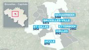 Répartition des Français au sein des communes bruxelloises Répartition des Français au sein des communes bruxelloises