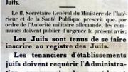 Avis allemand du 28 octobre 1940 Avis allemand du 28 octobre 1940