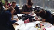 Quatre des six tuteurs présents dans la classe ce jour-là Quatre des six tuteurs présents dans la classe ce jour-là