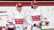 Kimi Raikkonen et Antonio Giovinazzi Kimi Raikkonen et Antonio Giovinazzi