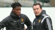 Marc Wilmots avec Michy Batshuayi Marc Wilmots avec Michy Batshuayi