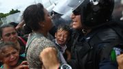 Honduras: manifestation à Tegucigalpa en solidarité avec la "caravane" de migrants Honduras: manifestation à Tegucigalpa en solidarité avec la "caravane" de migrants