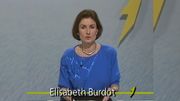 Elisabeth Burdot aux commandes du journal télévisé de 13h le 4 janvier 1987. Elisabeth Burdot aux commandes du journal télévisé de 13h le 4 janvier 1987.