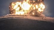 Explosion suite à un raid aérien au-dessus de Kobané, le 23 octobre Explosion suite à un raid aérien au-dessus de Kobané, le 23 octobre
