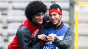 Marouane Fellaini et Eden Hazard Marouane Fellaini et Eden Hazard