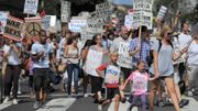 Manifestation à Los Angeles contre une intervention en Syrie, le 30 août Manifestation à Los Angeles contre une intervention en Syrie, le 30 août