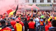 Euro 2016: une marée belge déferle sur Lille et sa fan zone (photos et vidéos) Euro 2016: une marée belge déferle sur Lille et sa fan zone (photos et vidéos)