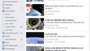 Un Facebook live depuis l'espace. Vraiment? Un Facebook live depuis l'espace. Vraiment?